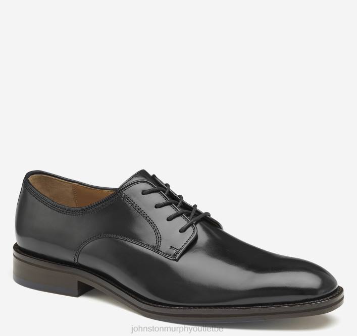Johnston & Murphy Hommes meade, bout uni TXRN236 chaussures cuir de veau italien noir