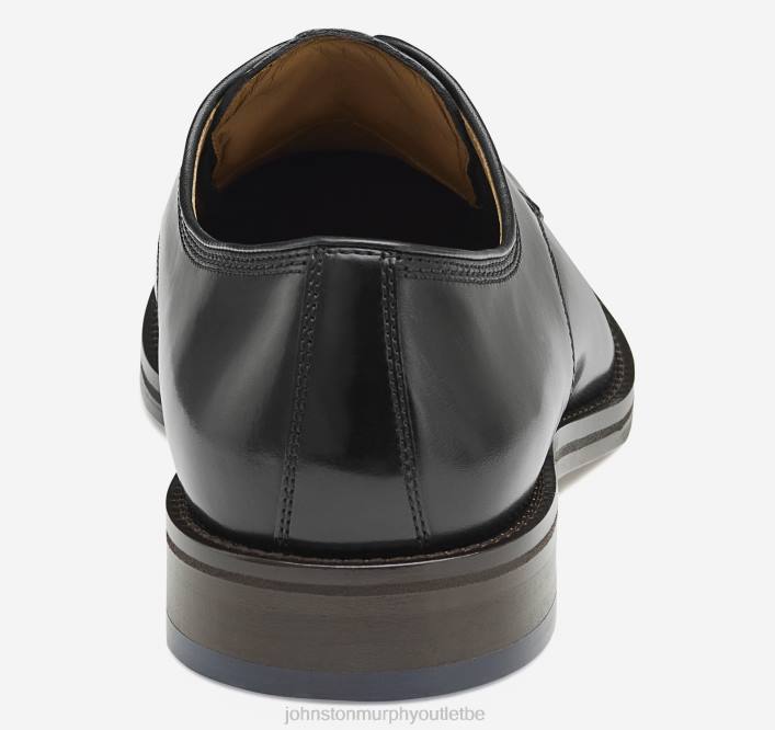 Johnston & Murphy Hommes meade, bout uni TXRN236 chaussures cuir de veau italien noir