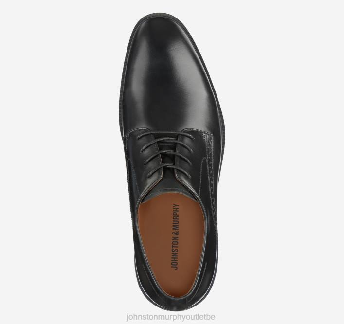 Johnston & Murphy Hommes ronan, bout uni TXRN168 chaussures noir lisse pleine fleur