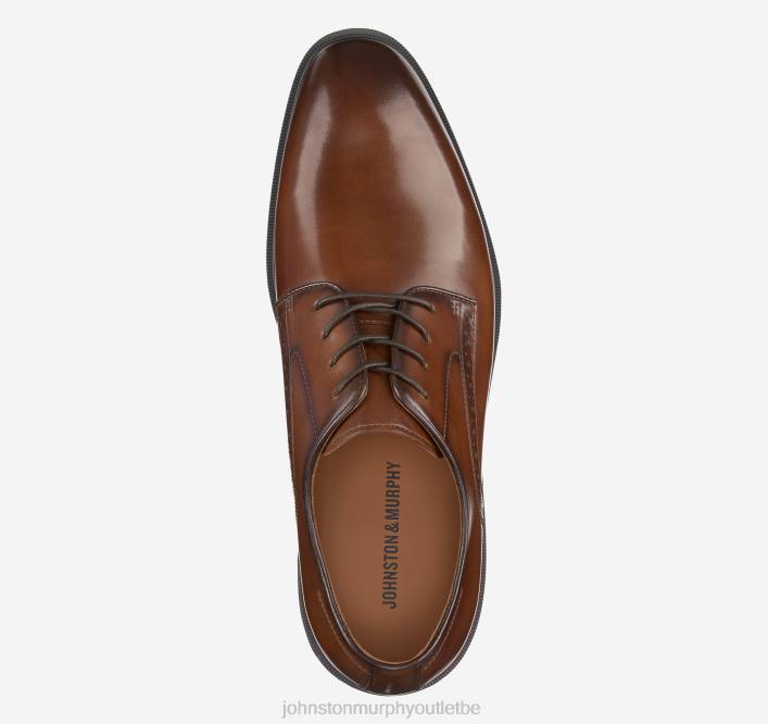 Johnston & Murphy Hommes ronan, bout uni TXRN180 chaussures bronzage lisse pleine fleur