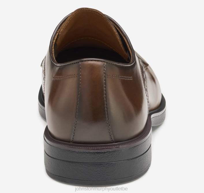 Johnston & Murphy Hommes ronan, bout uni TXRN180 chaussures bronzage lisse pleine fleur