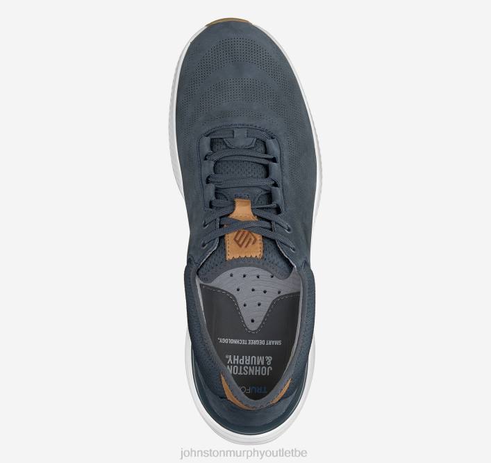 Johnston & Murphy Hommes rt1-luxe TXRN81 chaussures nubuck bleu marine