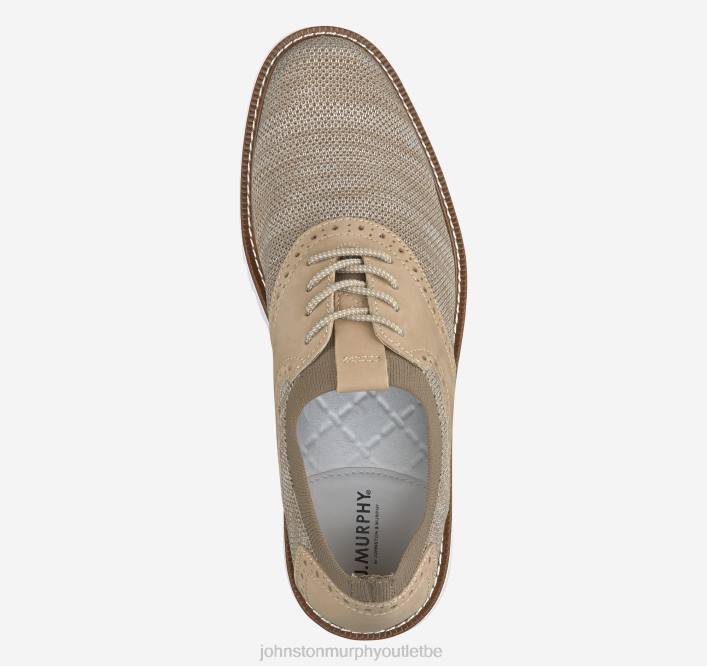 Johnston & Murphy Hommes selle Duncan TXRN55 chaussures teinture spatiale taupe