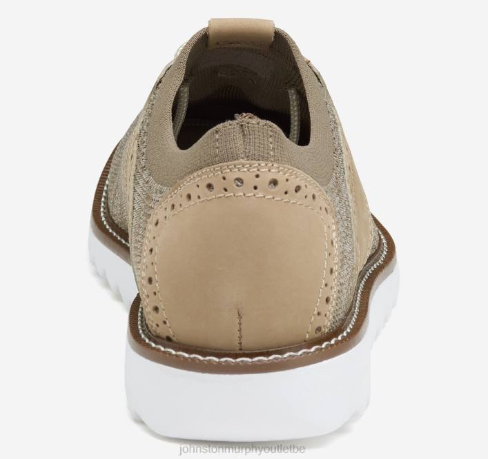 Johnston & Murphy Hommes selle Duncan TXRN55 chaussures teinture spatiale taupe