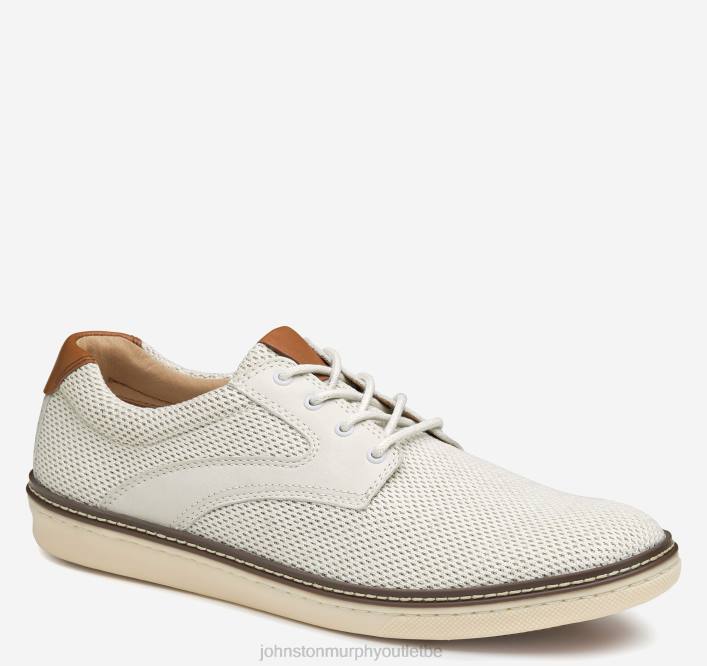 Johnston & Murphy Hommes selle en tricot mcguffey TXRN13 chaussures tricot blanc/pleine fleur