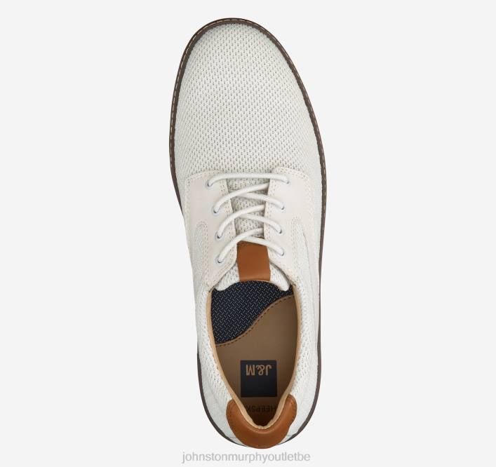 Johnston & Murphy Hommes selle en tricot mcguffey TXRN13 chaussures tricot blanc/pleine fleur