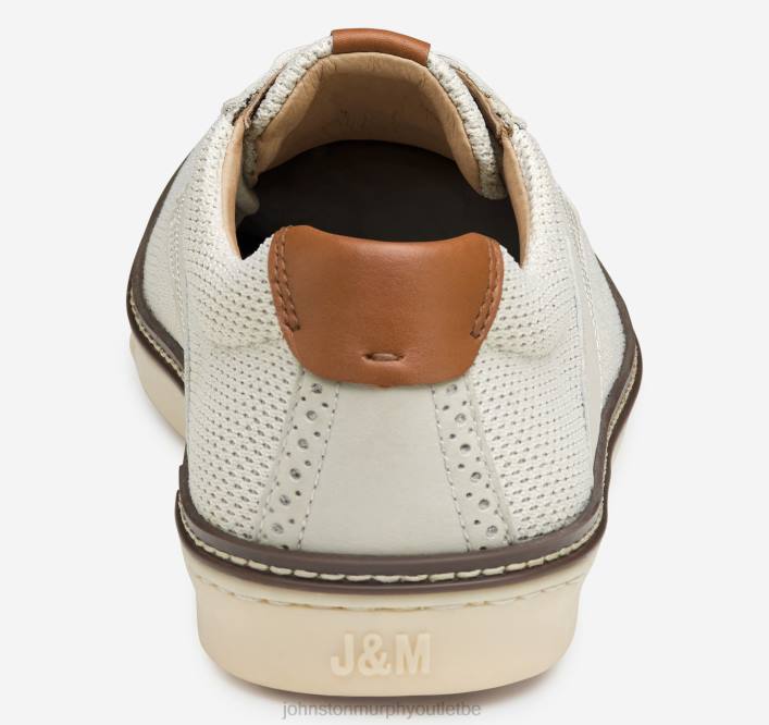 Johnston & Murphy Hommes selle en tricot mcguffey TXRN13 chaussures tricot blanc/pleine fleur