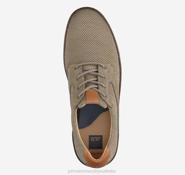 Johnston & Murphy Hommes selle en tricot mcguffey TXRN2 chaussures tricot/nubuck taupe