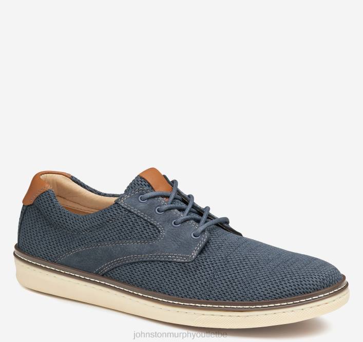 Johnston & Murphy Hommes selle en tricot mcguffey TXRN4 chaussures tricot/nubuck bleu marine