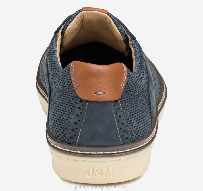 Johnston & Murphy Hommes selle en tricot mcguffey TXRN4 chaussures tricot/nubuck bleu marine