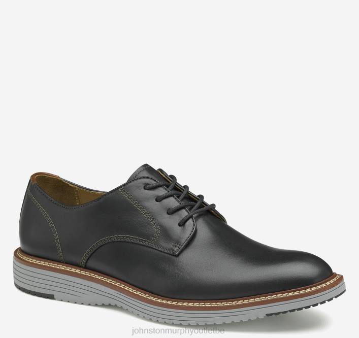 Johnston & Murphy Hommes upton bout uni TXRN9 chaussures noir pleine fleur