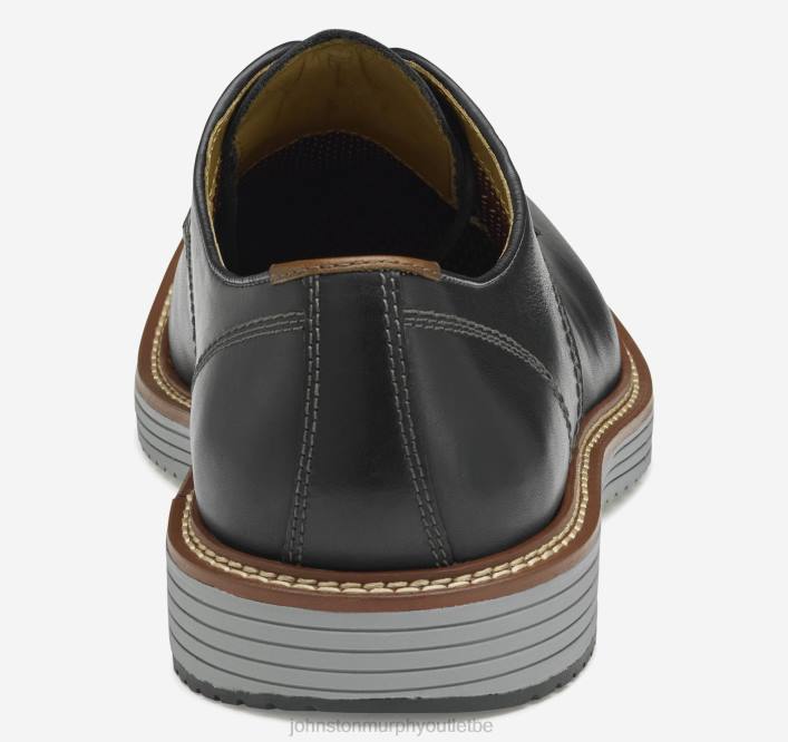 Johnston & Murphy Hommes upton bout uni TXRN9 chaussures noir pleine fleur