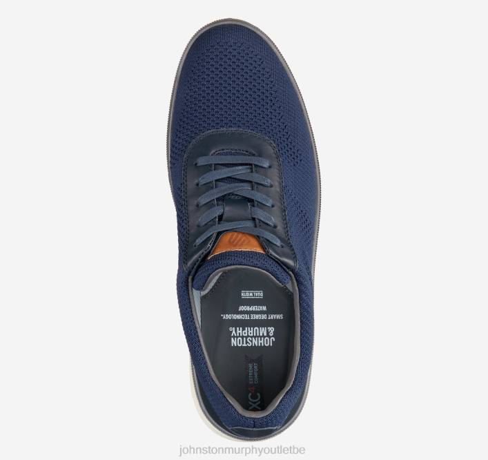 Johnston & Murphy Hommes xc4 foust tricot gorge en U TXRN134 chaussures tricot recyclé bleu marine