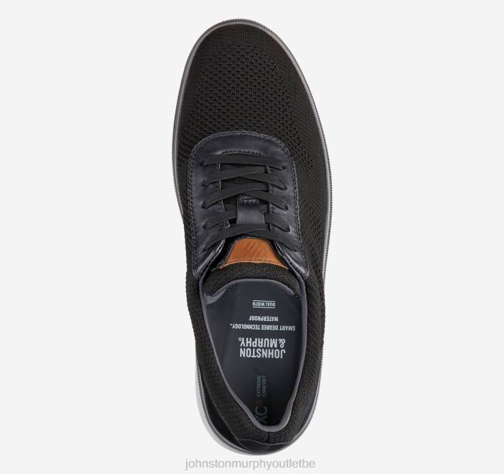 Johnston & Murphy Hommes xc4 foust tricot gorge en U TXRN191 chaussures tricot recyclé noir