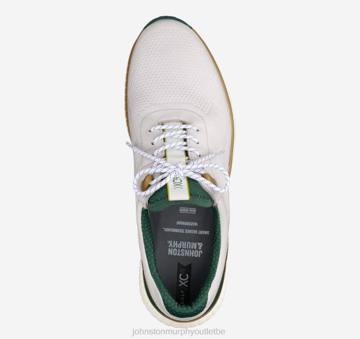 Johnston & Murphy Hommes XC4 H3-Luxe Hybride TXRN387 chaussures blanc/vert pleine fleur