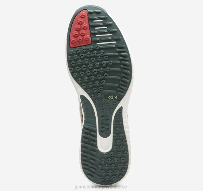 Johnston & Murphy Hommes XC4 H3-Luxe Hybride TXRN387 chaussures blanc/vert pleine fleur