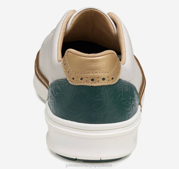 Johnston & Murphy Hommes mcguffey gl1 hybride lacets aux orteils TXRN226 chaussures blanc/vert pleine fleur