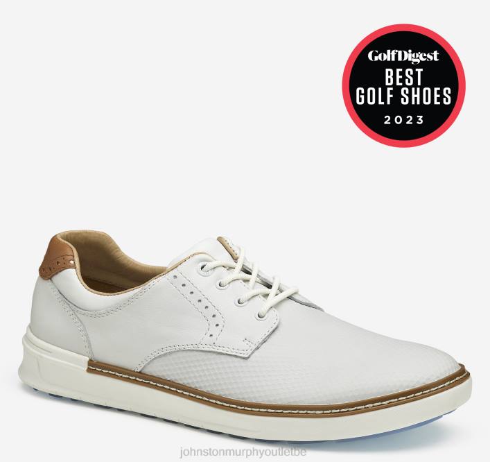 Johnston & Murphy Hommes mcguffey gl2 hybride bout uni TXRN110 chaussures pleine fleur gaufrée blanche