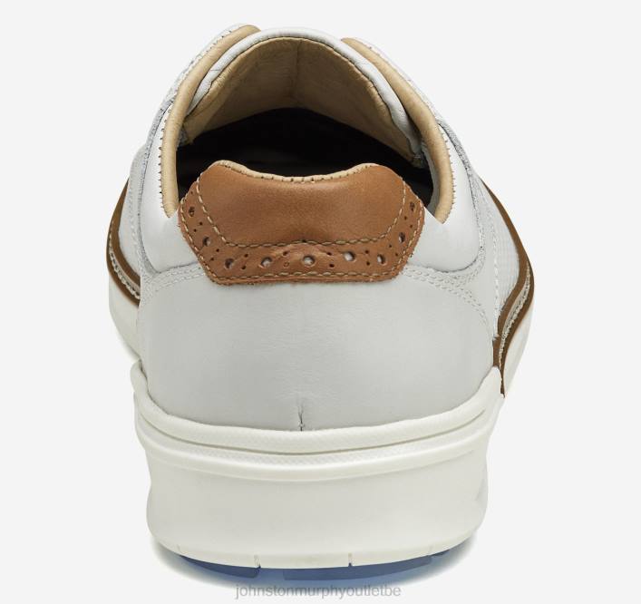 Johnston & Murphy Hommes mcguffey gl2 hybride bout uni TXRN110 chaussures pleine fleur gaufrée blanche