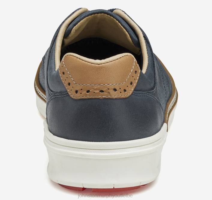 Johnston & Murphy Hommes mcguffey gl2 hybride bout uni TXRN158 chaussures pleine fleur gaufrée huilée marine
