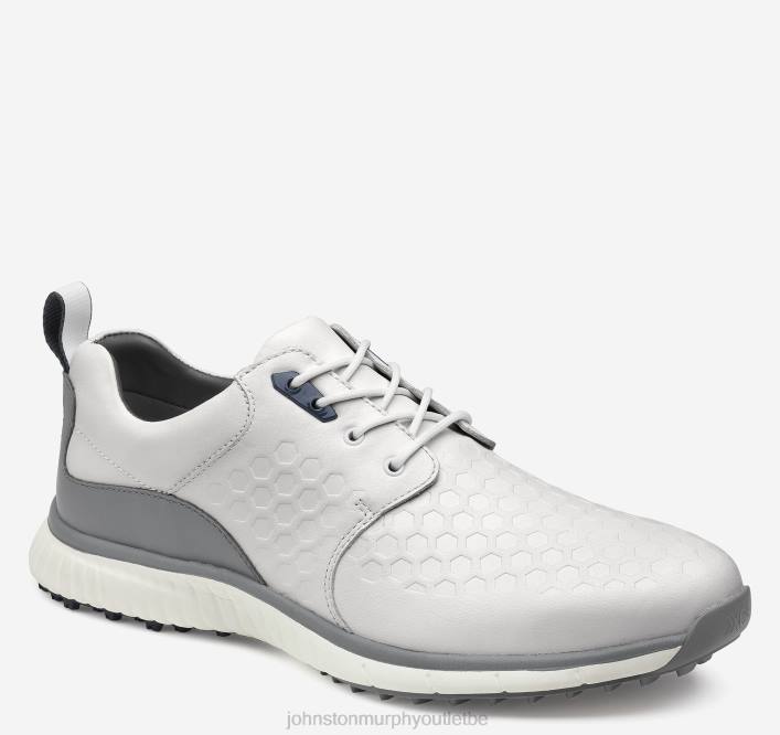 Johnston & Murphy Hommes selle hybride xc4 h2-luxe TXRN201 chaussures pleine fleur blanche gaufrée en nid d'abeille