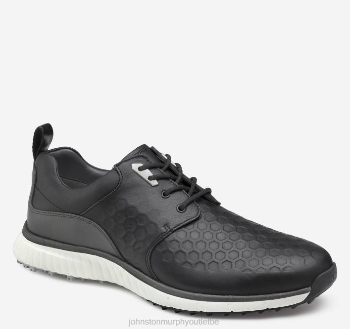 Johnston & Murphy Hommes selle hybride xc4 h2-luxe TXRN343 chaussures pleine fleur gaufrée nid d'abeille noire