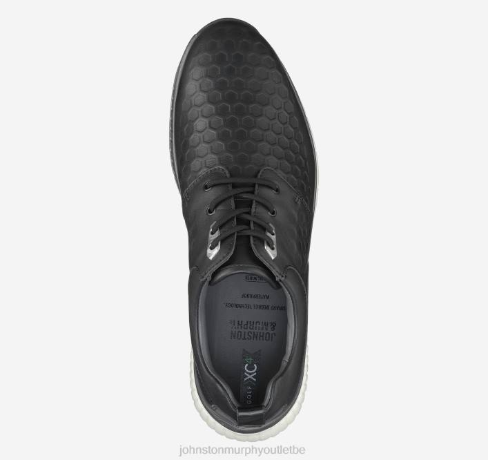 Johnston & Murphy Hommes selle hybride xc4 h2-luxe TXRN343 chaussures pleine fleur gaufrée nid d'abeille noire