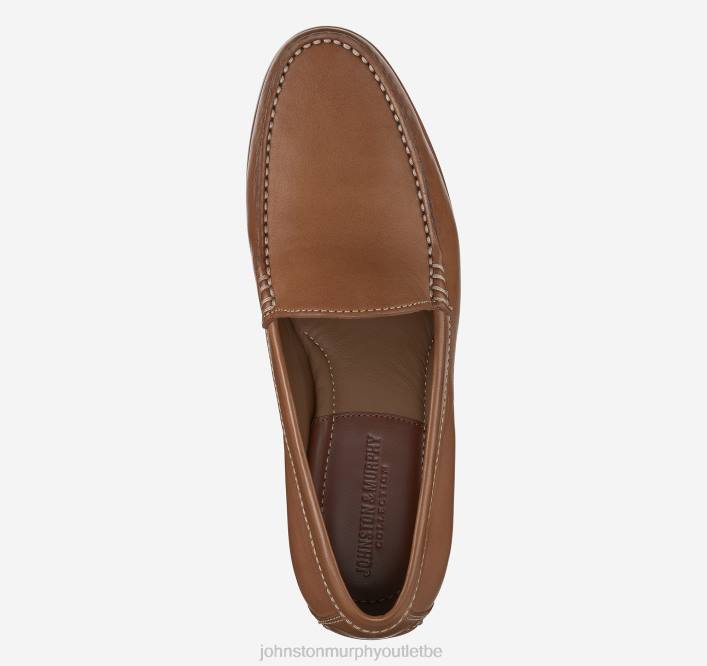 Johnston & Murphy Hommes Baldwin vénitien TXRN286 chaussures peau de mouton cognac