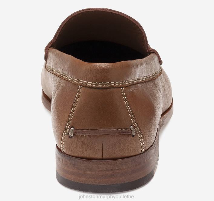 Johnston & Murphy Hommes Baldwin vénitien TXRN286 chaussures peau de mouton cognac