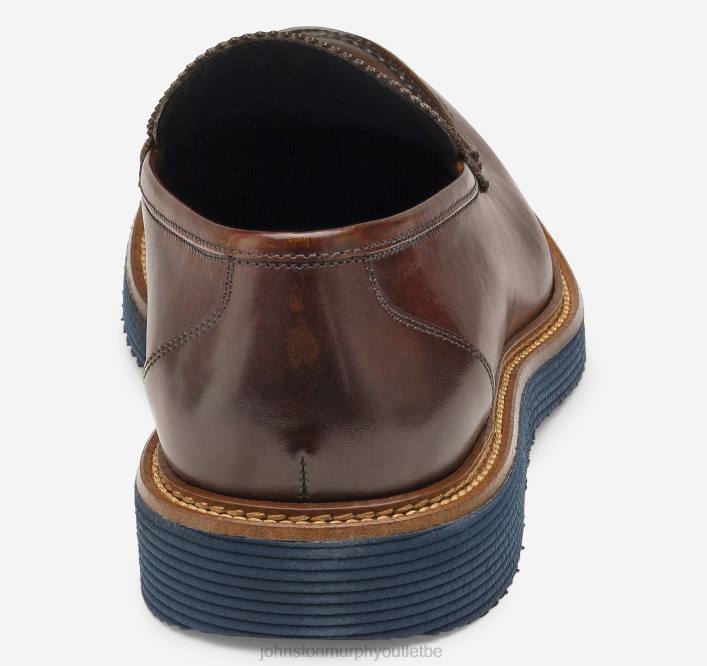 Johnston & Murphy Hommes Jameson vénitien TXRN216 chaussures cuir de veau italien marron