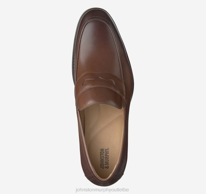 Johnston & Murphy Hommes Penny Lewis TXRN314 chaussures beige pleine fleur