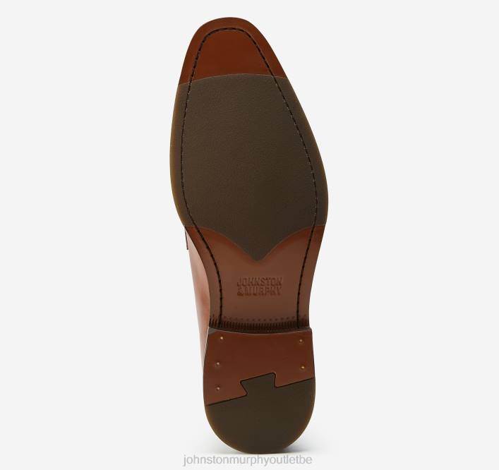 Johnston & Murphy Hommes Penny Meade TXRN137 chaussures cuir de veau italien beige