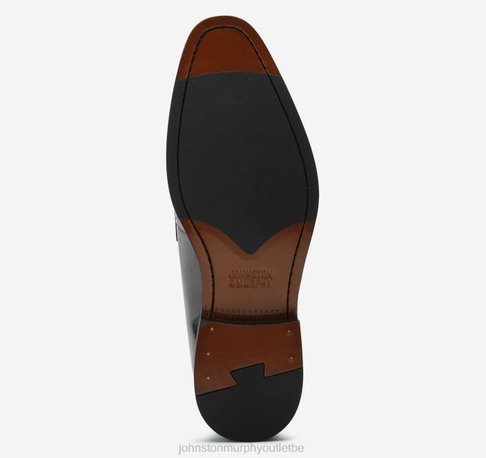 Johnston & Murphy Hommes Penny Meade TXRN83 chaussures cuir de veau italien noir