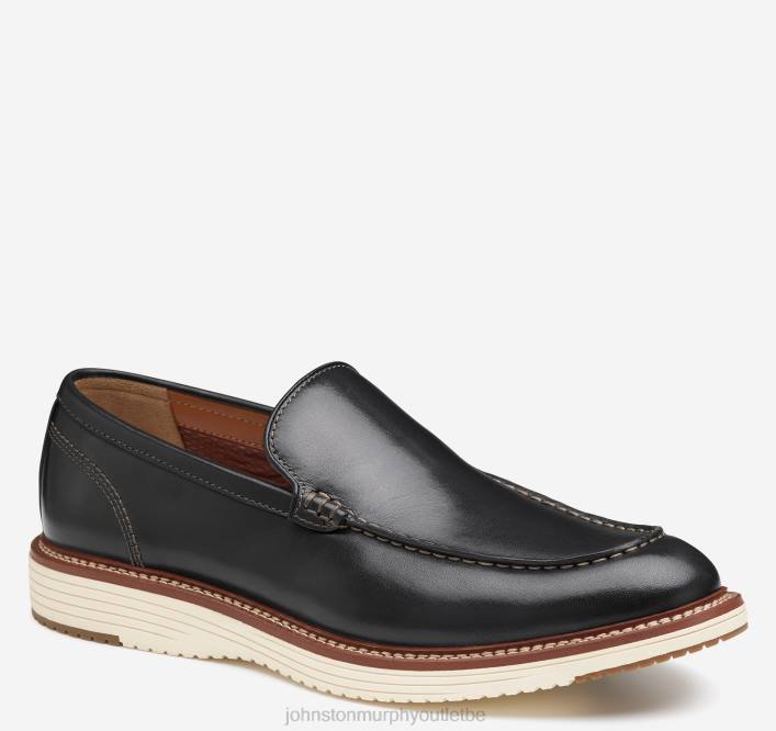 Johnston & Murphy Hommes Upton vénitien TXRN100 chaussures noir pleine fleur