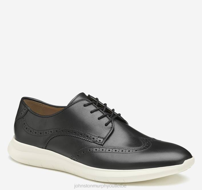 Johnston & Murphy Hommes bout d'aile de Hennings TXRN267 chaussures noir pleine fleur