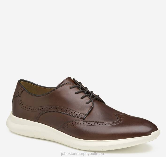 Johnston & Murphy Hommes bout d'aile de Hennings TXRN333 chaussures acajou pleine fleur