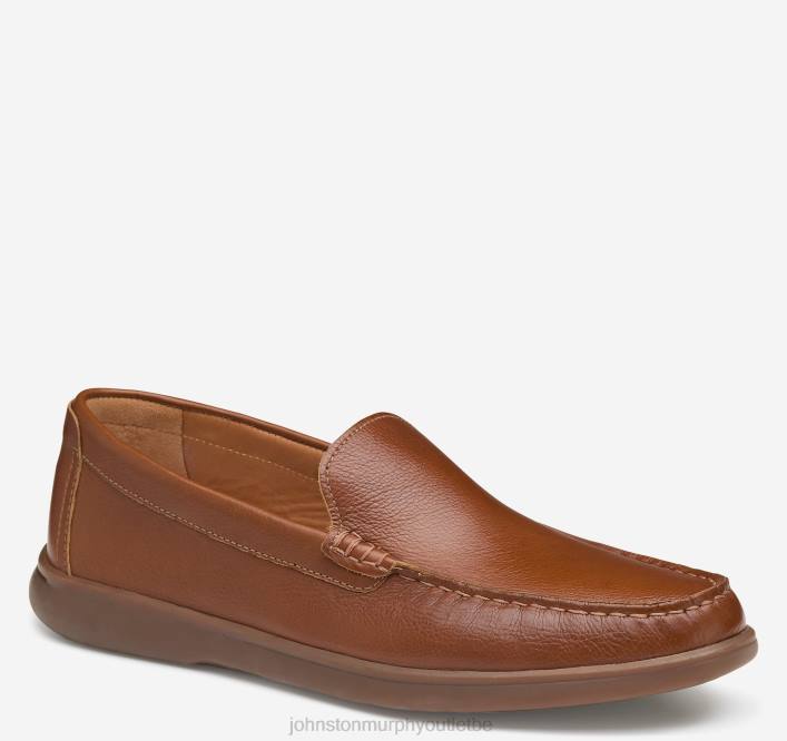 Johnston & Murphy Hommes brannon vénitien TXRN48 chaussures beige pleine fleur