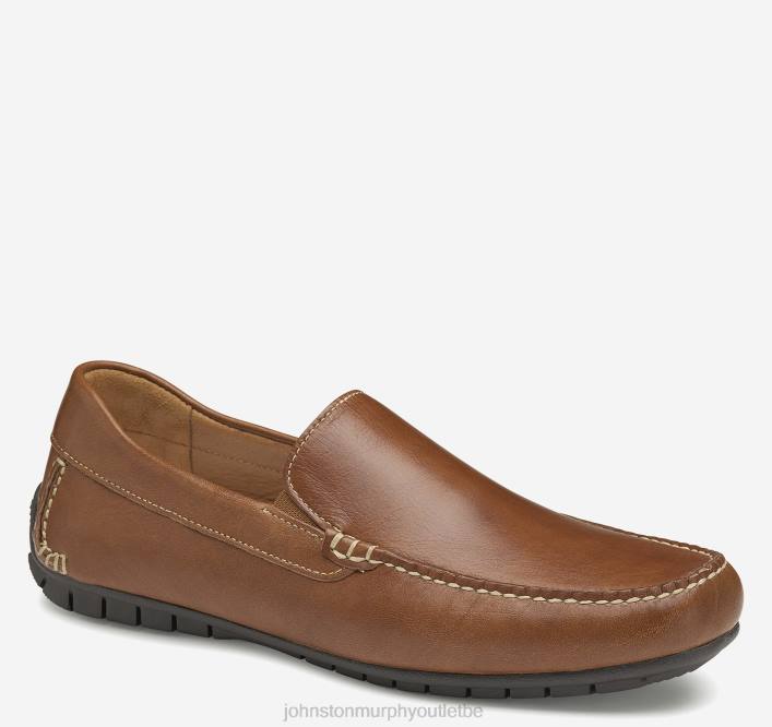 Johnston & Murphy Hommes cort vénitien TXRN85 chaussures beige pleine fleur
