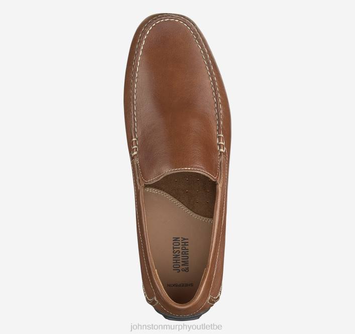 Johnston & Murphy Hommes cort vénitien TXRN85 chaussures beige pleine fleur