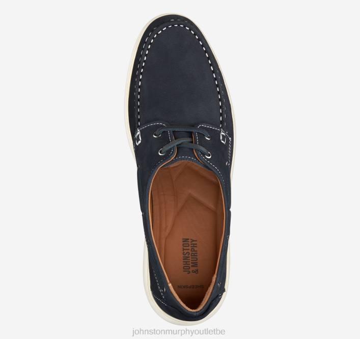 Johnston & Murphy Hommes cravate à deux yeux Brannon TXRN164 chaussures nubuck bleu marine