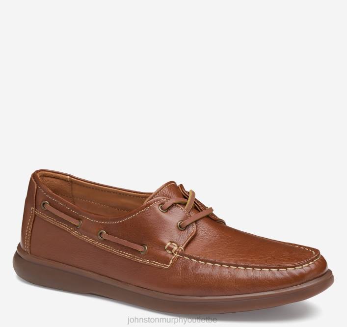 Johnston & Murphy Hommes cravate à deux yeux Brannon TXRN30 chaussures beige pleine fleur