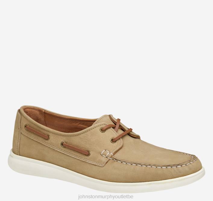 Johnston & Murphy Hommes cravate à deux yeux Brannon TXRN84 chaussures nubuck beige