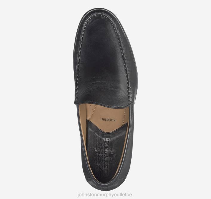 Johnston & Murphy Hommes cresswell vénitien TXRN181 chaussures peau de mouton noire