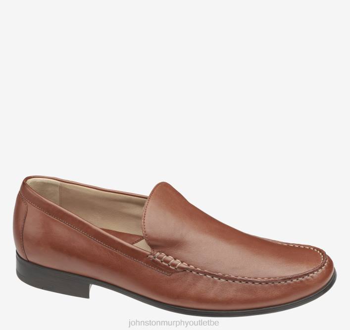 Johnston & Murphy Hommes cresswell vénitien TXRN187 chaussures peau de mouton cognac