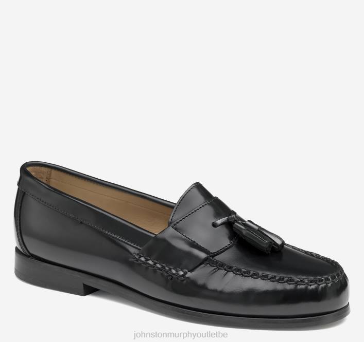 Johnston & Murphy Hommes gland de Hayes TXRN221 chaussures noir pleine fleur