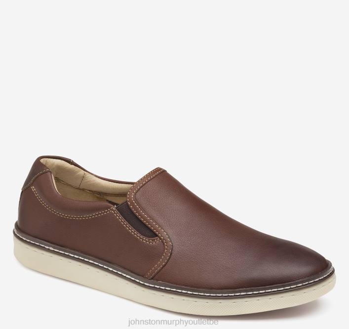 Johnston & Murphy Hommes mcguffey à enfiler TXRN74 chaussures marron foncé pleine fleur foulée