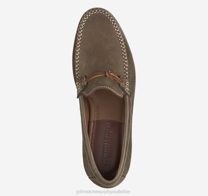Johnston & Murphy Hommes mors en cuir Baldwin TXRN375 chaussures brun américain pleine fleur