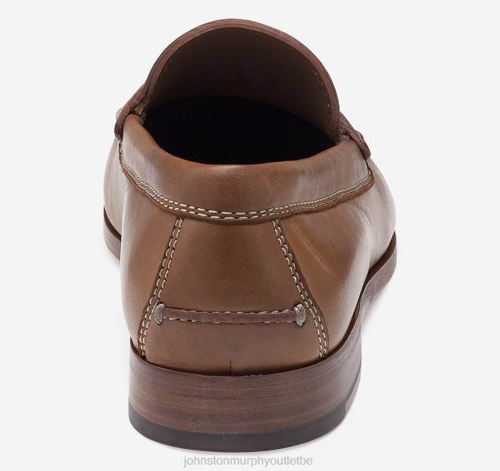 Johnston & Murphy Hommes penny baldwin TXRN255 chaussures peau de mouton cognac