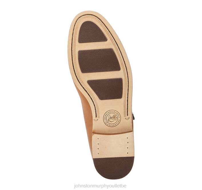 Johnston & Murphy Hommes penny baldwin TXRN255 chaussures peau de mouton cognac