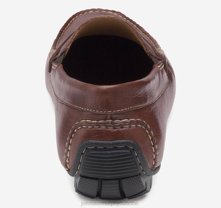 Johnston & Murphy Hommes penny cort TXRN19 chaussures acajou pleine fleur